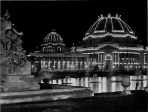 Pan-American Exposition - Ethnology Building at Night